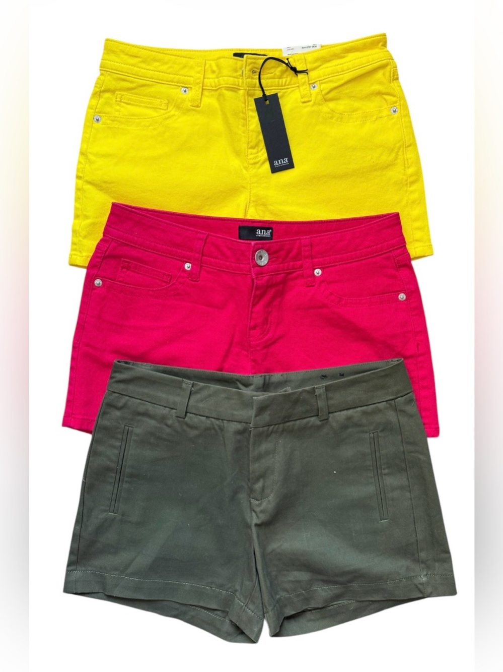 Women’s Classic Jean Shorts Bundle Cotton Modest Mid-Rise Essential size 4